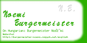 noemi burgermeister business card